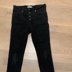 9" High Rise Madewell skinny jeans size 29